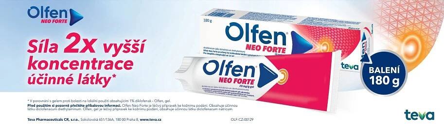 Registrovaný  přípravek Olfen Neo Forte