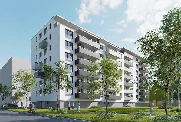 Pronájem novostavby bytu 2+kk 63,19 m2 + 9,96 m2 lodžie, Janského, Olomouc - Povel | Stafos Real