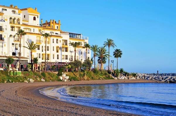 Puerto banus v marbella, Španělsko — Stock obrázek