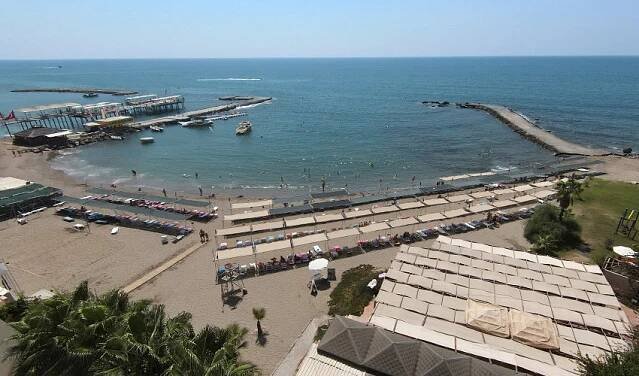 Hotel Asrin Beach: fotografie vybavení exteriérů a interiérů ubytování.