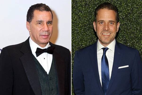 LEFT: Former governor David Paterson is pictured at the annual New York City Police Foundation gala at the Waldorf Astoria on April 7, 2016. RIGHT: World Food Program USA Board Chairman Hunter Biden attends the World Food Program USA's Annual McGovern-Dole Leadership Award Ceremony at Organization of American States.