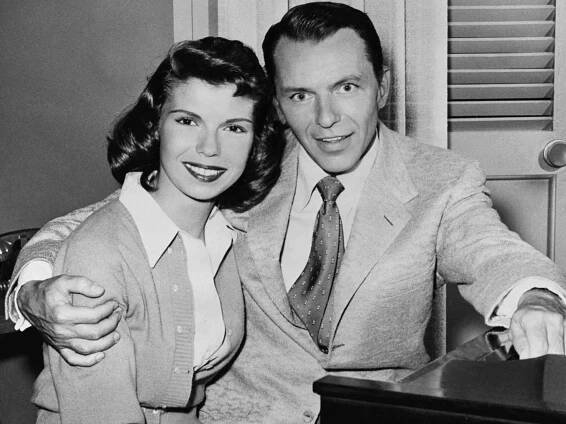 Frank Sinatra and daughter Nancy at one of their rehearsals for the "Frank Sinatra Show" on February 11, 1958.. 