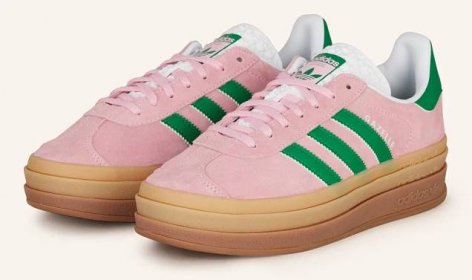 adidas Originals Sneakersy GAZELLE BOLD - růžová/ zelená