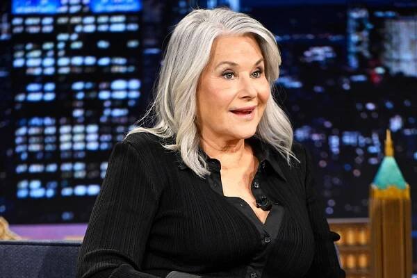 THE TONIGHT SHOW STARRING JIMMY FALLON -- Episode 2130 -- Pictured: Actress Lorraine Bracco during an interview on Tuesday, May 6, 2025