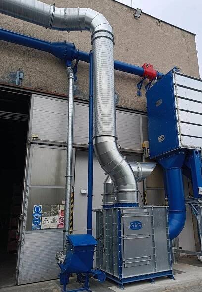 Separátor jisker před filtrační jednotku | G&G filtration | 