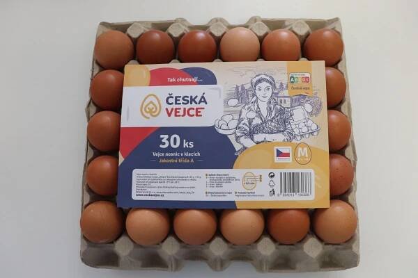 Česká vejce klecová M30