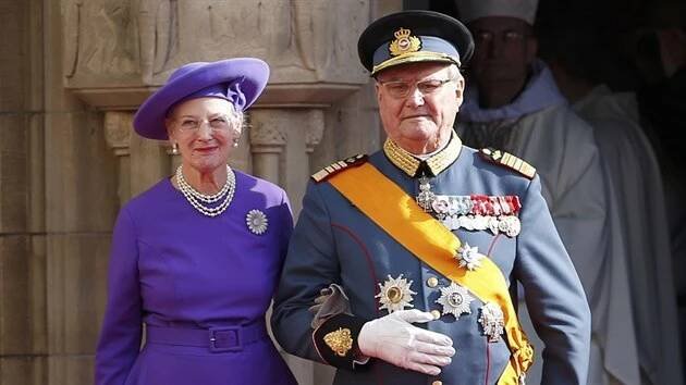 Dánská královna Margrethe II a její manžel princ Henrik