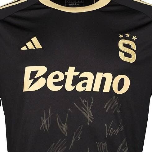Dres Sparta adidas černý 2024/2025 s podpisy - AC Sparta Praha