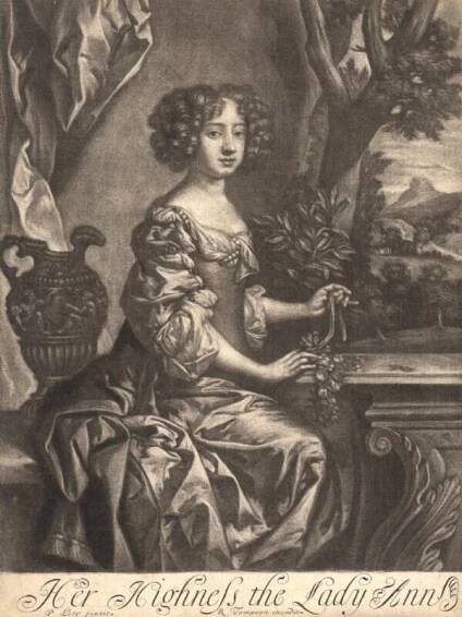 Portrait of a girl with curly hair and a dress sat down at a table with trees and mountains in the background with text below