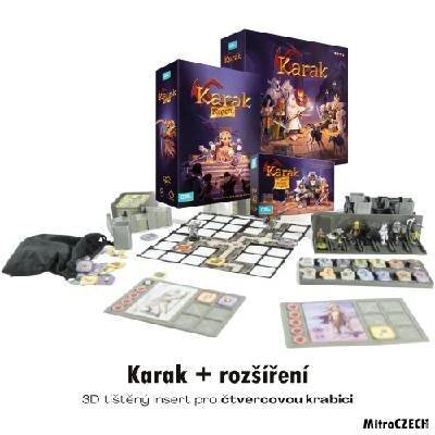 MitroCZECH Karak (v2) + Regent + figurky - insert pro hru Barva: Černá, Sada 20 mřížek: ano - chci mřížky ve stejné barvě
