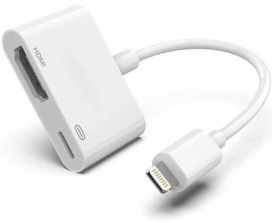 Apple Lightning adaptér pro HDMI Váha výrobku včetně jednotkového obalu 0.041 kg