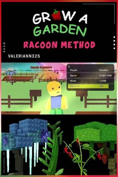 [Grow A Garden] The Racoon Method Animation #growagarden #roblox #animation