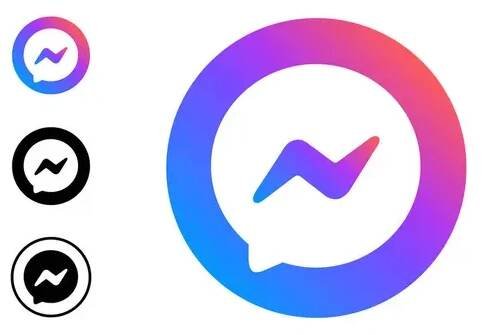 Realistická ikona Messenger vektorové ilustrace, Messenger logo vektor, Facebook Messenger ikona klipart . — Ilustrace