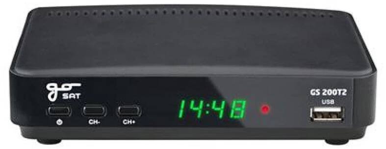 Set top box GoSAT GS200DVBT2 - TV, audio, video