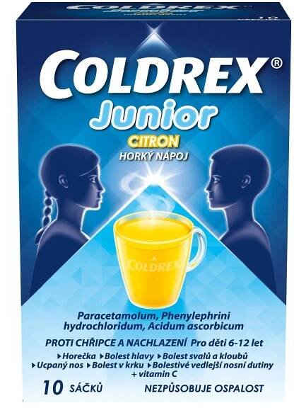 Coldrex Junior CITRON 10 sáčků