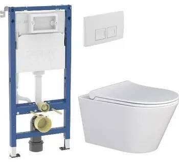 GEBERIT DuofixBasic s bílým tlačítkem DELTA50 + WC MYJOYS MY1 + SEDÁTKO 458.103.00.2 50BI MY1
