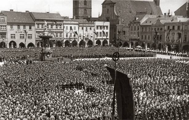Smutné výročí 15. března 1939: Podívejte se na Budějovice okupované Němci