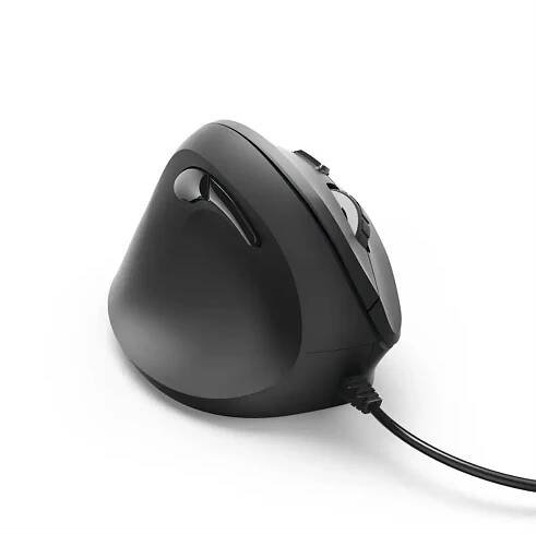 Myš Hama vertikální, ergonomická kabelová, EMC-500L pro leváky, černá