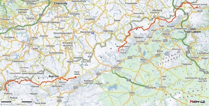 Severní stezka – Krušné hory – Via Czechia