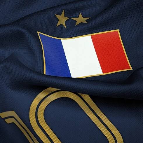 MBAPPE dětský fotbalový dres s potiskem fotbalový set Francie PSG Barva modrá