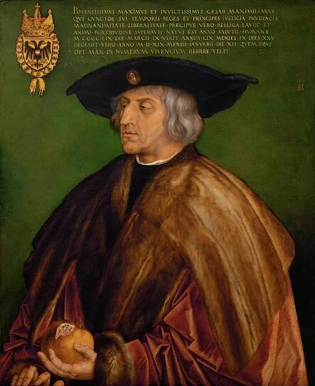 Albrecht Dürer - Portrait of Maximilian I (1519) - Google Art Project.jpg