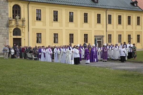 Pohřeb otce P. Ludolfa Josefa Kazdy O.Praem.