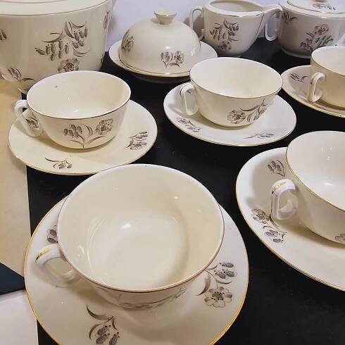 starý porcelánový čajový/kávový servis Epiag | Aukro