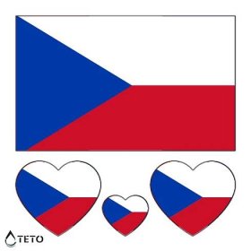 Vlajka Česká republika - set