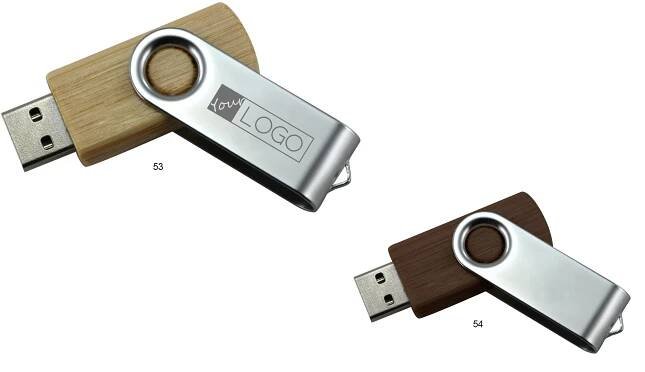 Dřevěný USB Flash disk 32 GB, světlé dřevo - NOBYNET - kancelářské potřeby