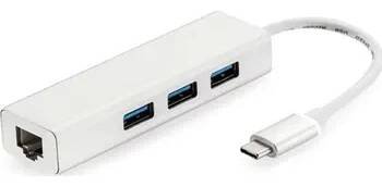 Adaptér USB-C na RJ45 (Ethernet) a 3x USB 2.0
