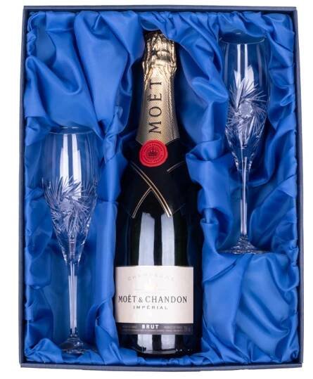 ONTE CRYSTAL Moët & Chandon Imperial Brut a sklenice Větrník Sampus set pocet sklenicek: broušených skleniček 4 x 150 ml