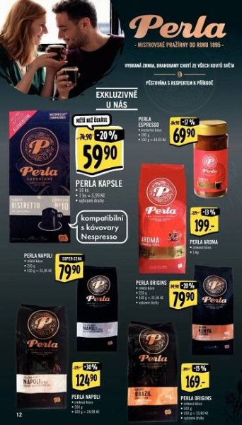 Instantní káva Espresso AH Perla v akci Albert od 27.1.2021