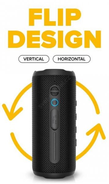 Niceboy Nexus - LED Bezdrátový reproduktor s mikrofonem 26W/4000 mAh IPX6 černá