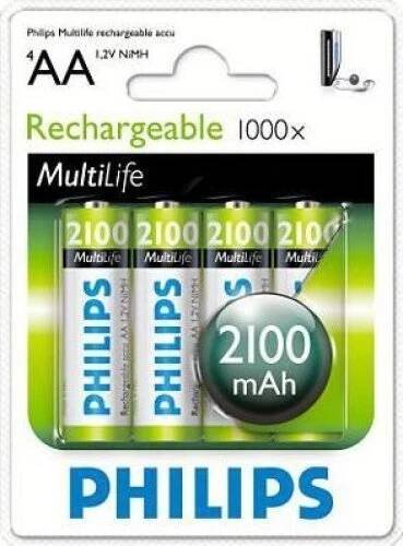 Philips MultiLife NiMh AA 4ks od 76 Kč