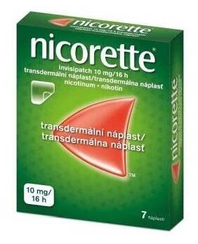 Nicorette Invisipatch 10mg/16h—transderm.náplast 7 ks