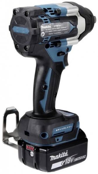 MAKITA DTW701Z aku rázový utahovák 18V, 700Nm, 1/2" pojistka kolík, bez baterie