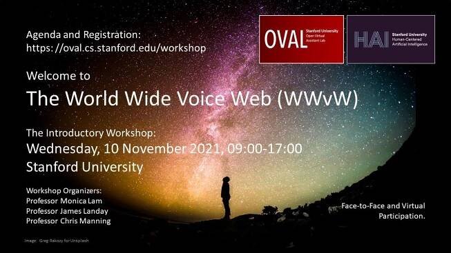 First Workshop on the World Wide Voice Web (WWvW)