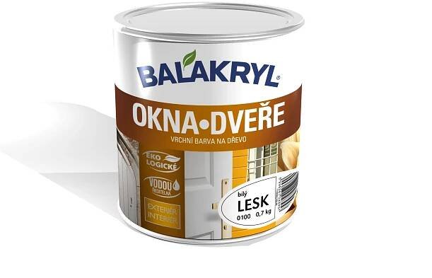 BALAKRYL OKNA a DVEŘE vodou ředitelná akrylátová barva na dřevo
