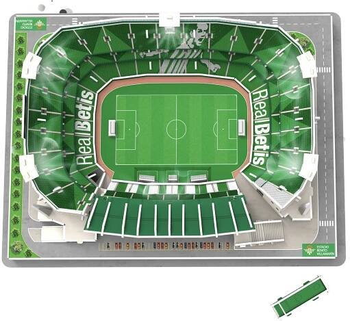 3D PUZZLE STADIUM Svítící 3D puzzle Stadion Benito Villamarín - FC Real Betis | Puzzle-puzzle.cz