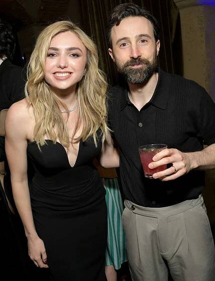 Peyton List and Josh Zuckerman attend the "School Spirits" special screening event after party at 