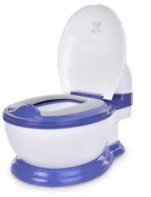 Dětský nočník podobný záchodu, modrý