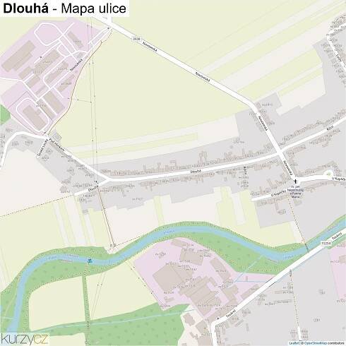 Dlouhá - mapy | Kurzy.cz