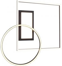 Trio LED stropní svítidlo Downey černá, 9 x 64 x 86 cm