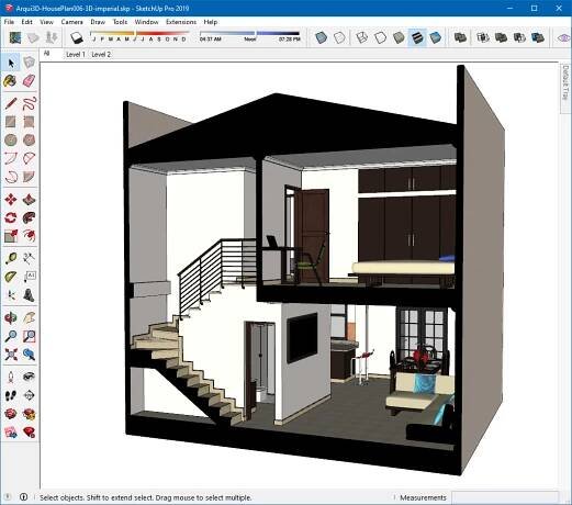 House Plan 6 "The Cube" - Arqui3D - Planos de casas por USD 49