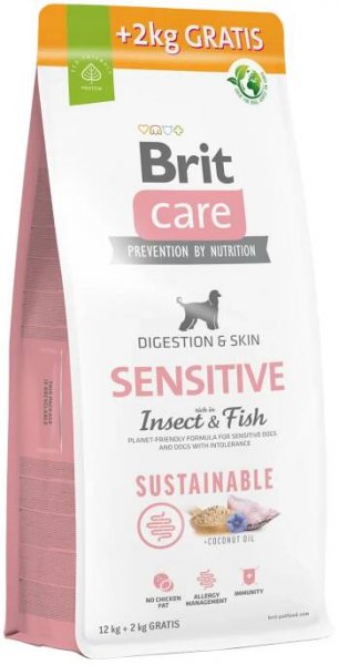 Brit Care Dog Sustainable Sensitive 12+2kg