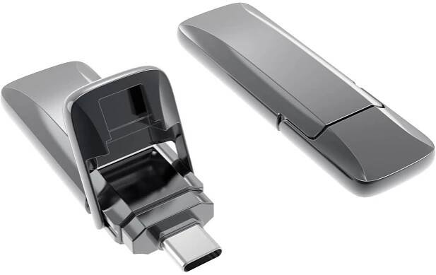 Xlyne 7610000 USB flash disk 1 TB šedá 7610000 USB-CTM (USB 3.2 Gen 2)