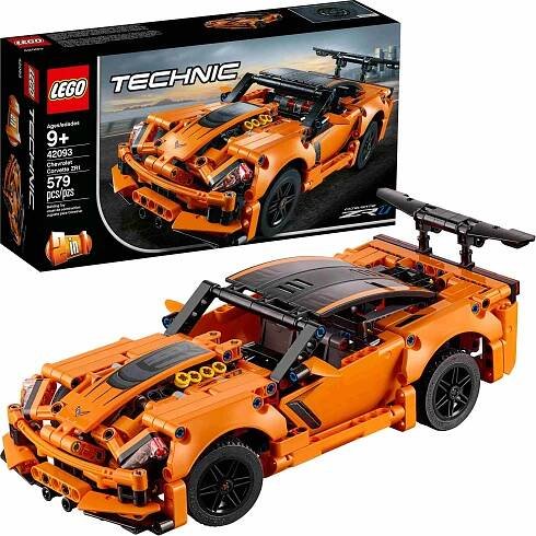 LEGO 42093 Technic Chevrolet Corvette ZR1 Race Car nebo Hot Road, model auta 2 v 1, kolekce závodních aut