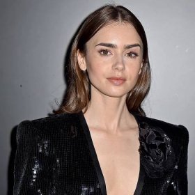 Lily Collins Wore the Most Elegant Low Bun for Her Wedding
