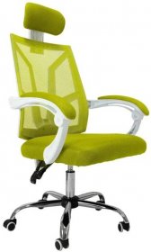 Dětská točící židle k PC / k pracovnímu stolu, zelená