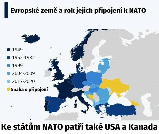 Členské státy NATO 2025: Mapa • Kdo jsou členové?